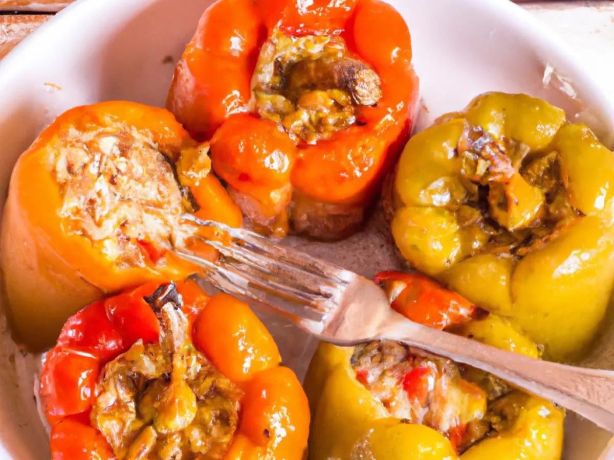 Rice-Stuffed Peppers Rice-Stuffed Peppers