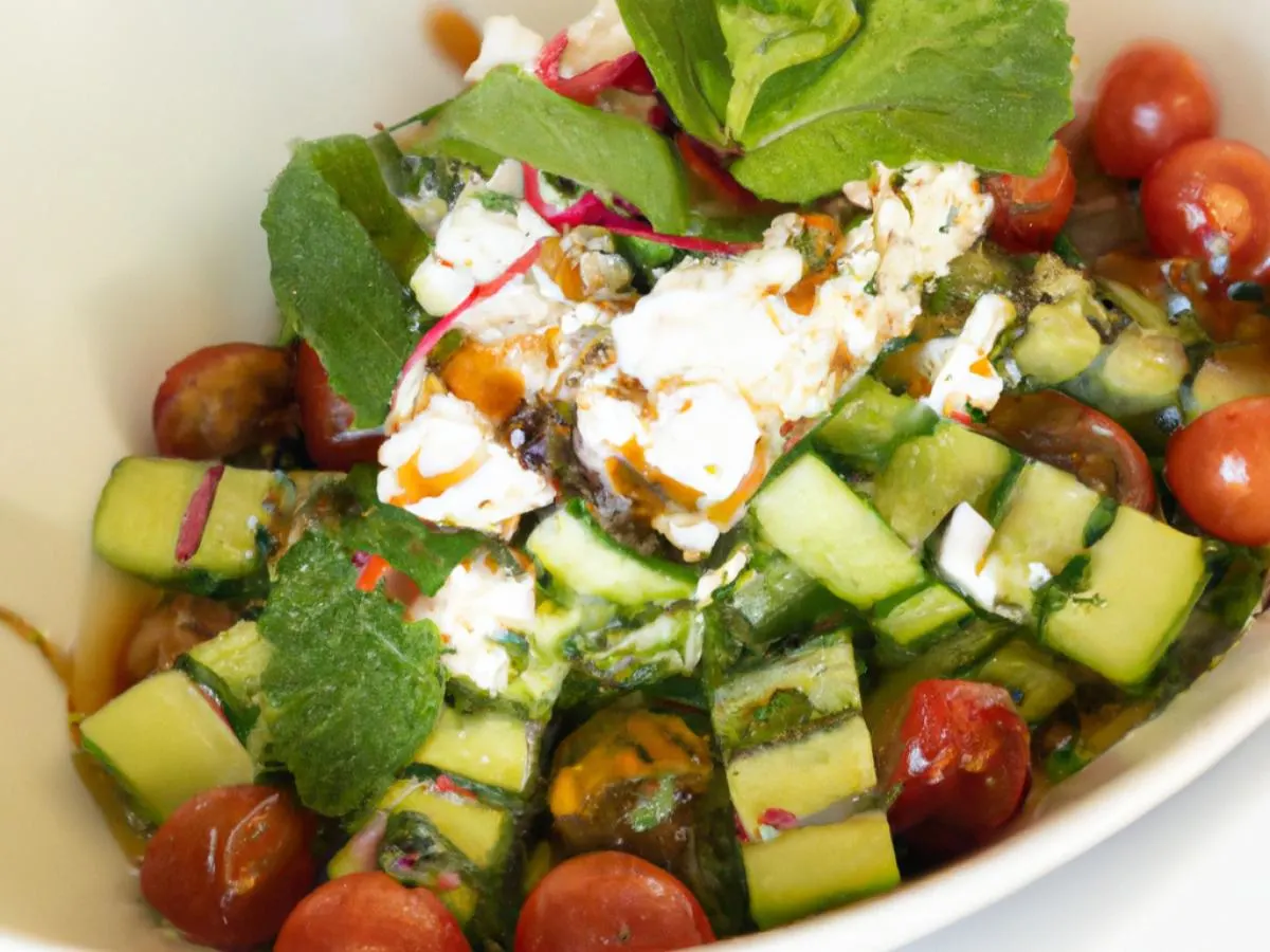 Tomato, Cucumber, Feta & Mint Tomato, Cucumber, Feta & Mint