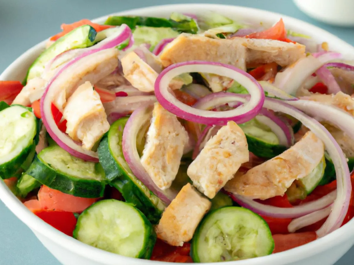 Gluten- Free Fattoush Salad With Chicken Shawarma Gluten- Free Fattoush Salad With Chicken Shawarma