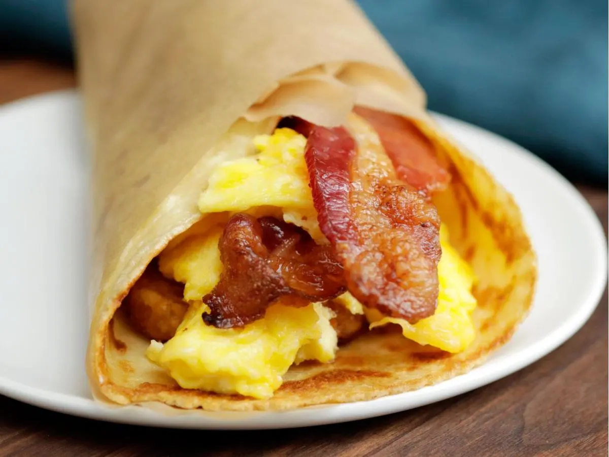 Turkey Bacon, Egg, and Cheese Wrap Turkey Bacon, Egg, and Cheese Wrap