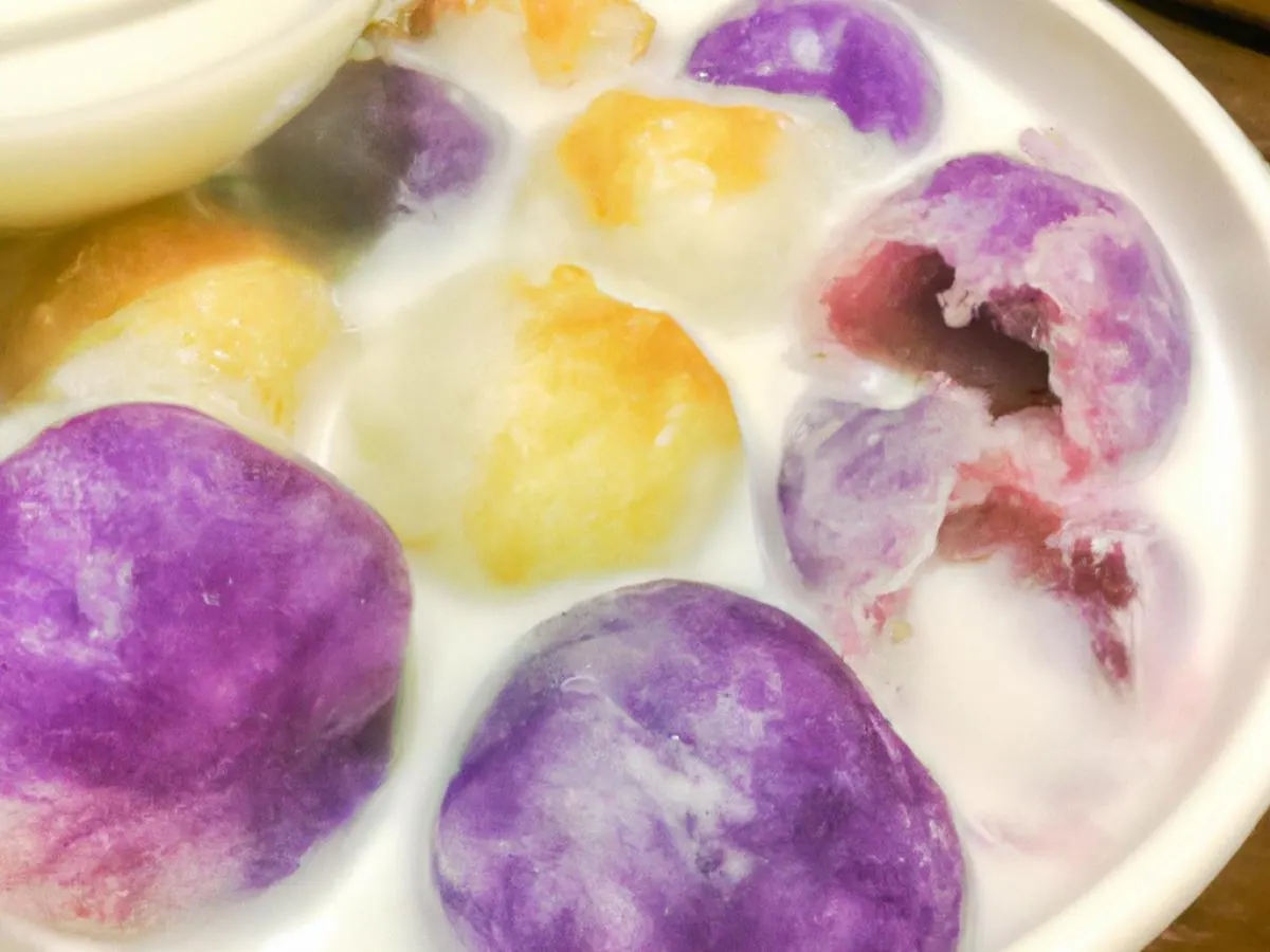 UBE Fresh Milk with taro Ball [16 oz 25% Sweet]