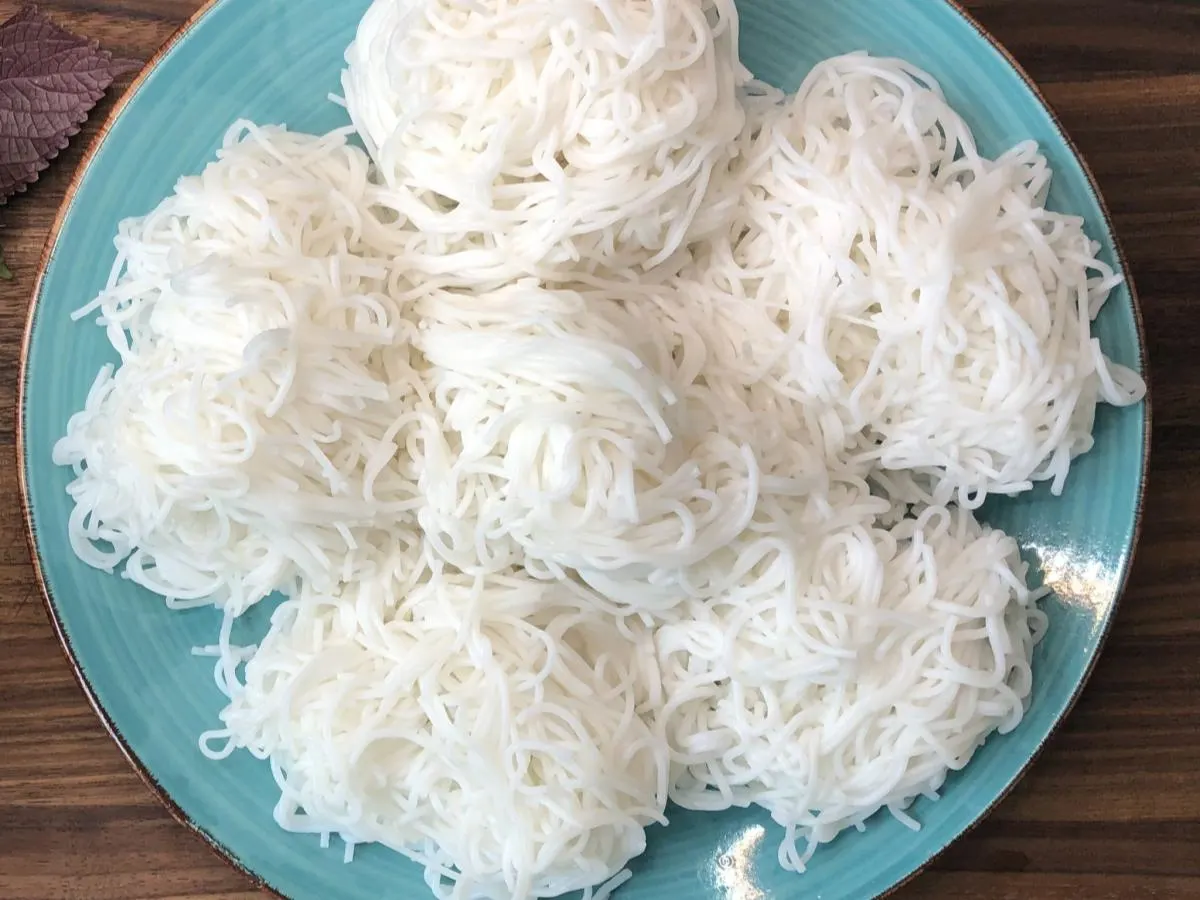 Cold noodles & Greens - vermicelli noodles