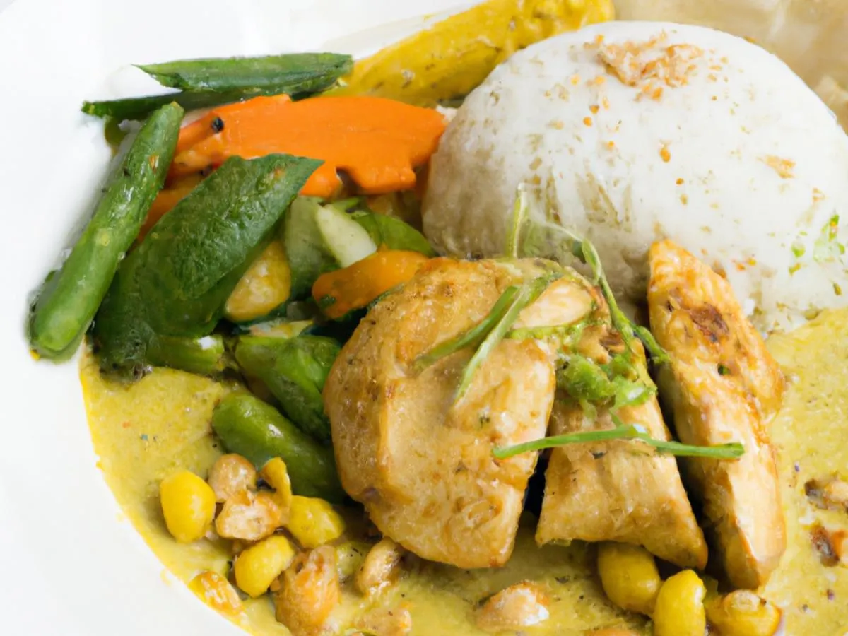 Green Curry & Chicken Rice box