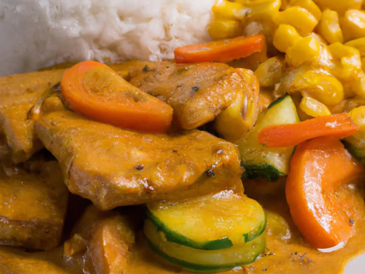 Yellow Curry & Pork Rice box