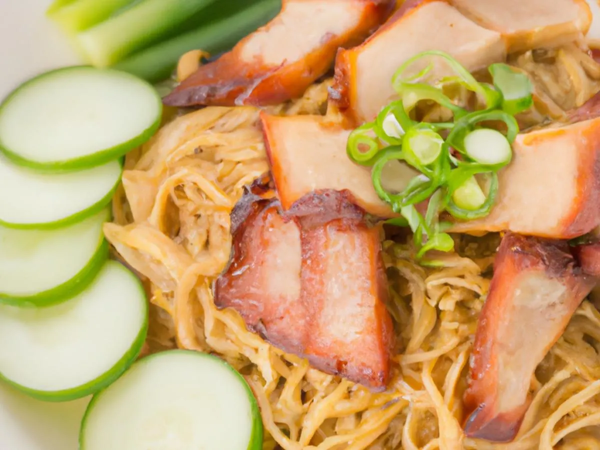 Burma Noodles with Roast Pork Burma Noodles with Roast Pork