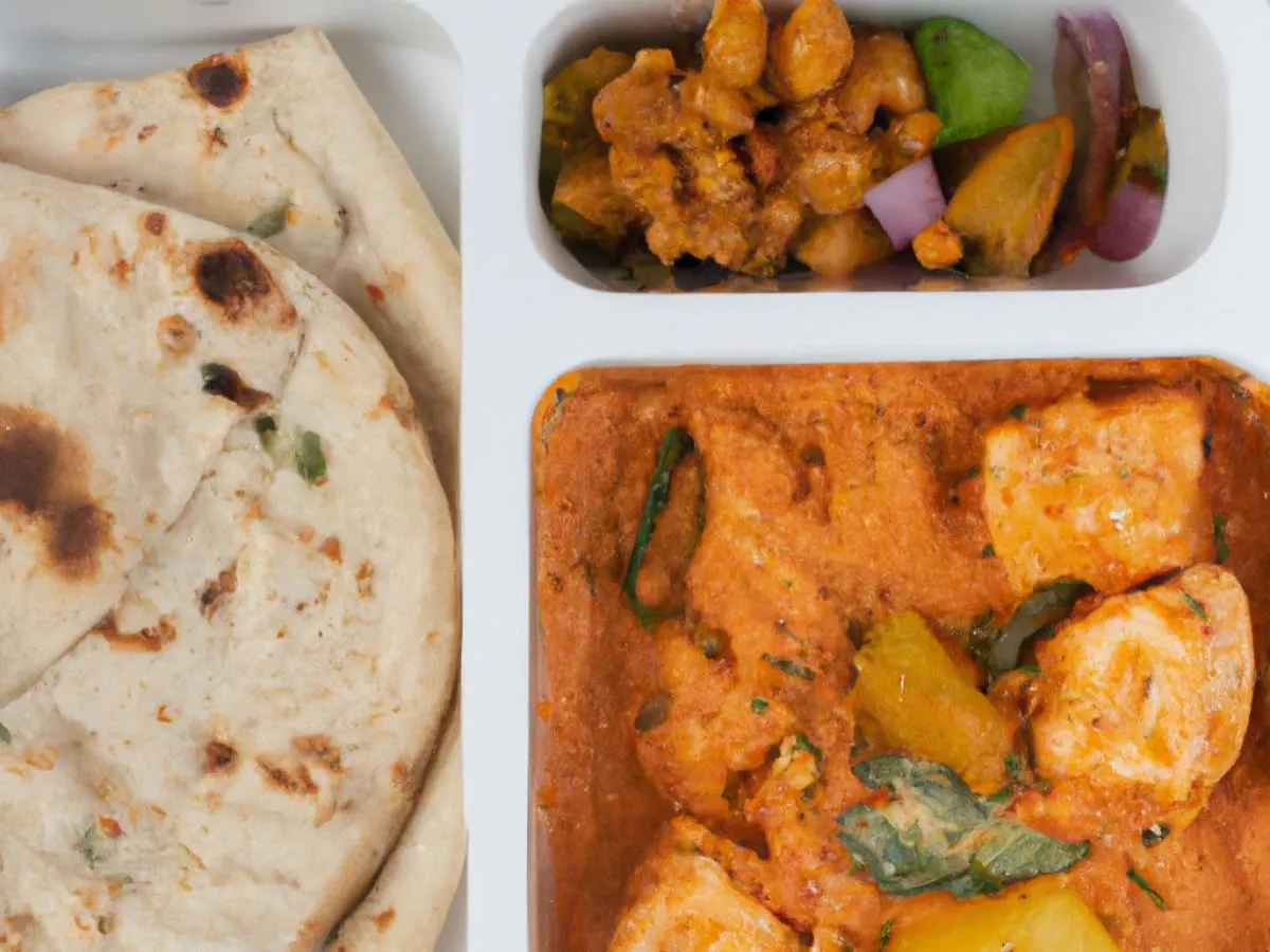 Butter Chicken with Aloo Gobi and Naan Butter Chicken with Aloo Gobi and Naan