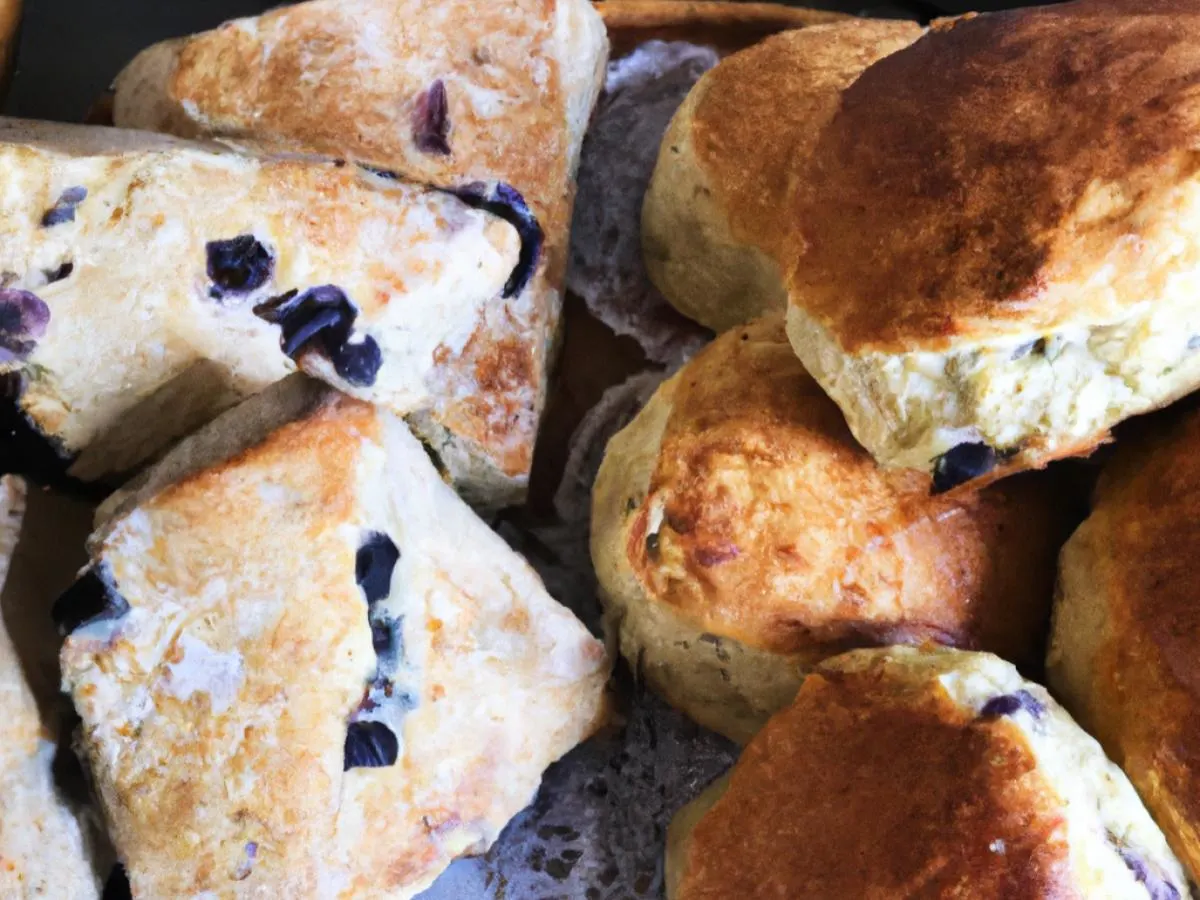 Assorted Chef's Selection of Breakfast Breads & Blueberry Scones