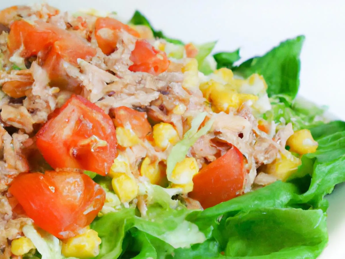 Garden Salad With Pulled Pork