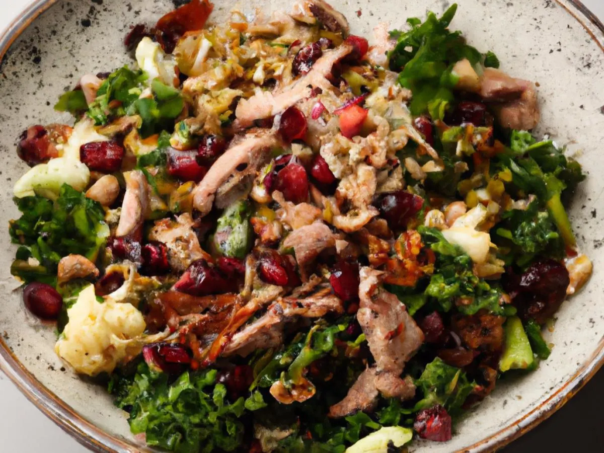 Middle Earth Salad With Pulled Pork