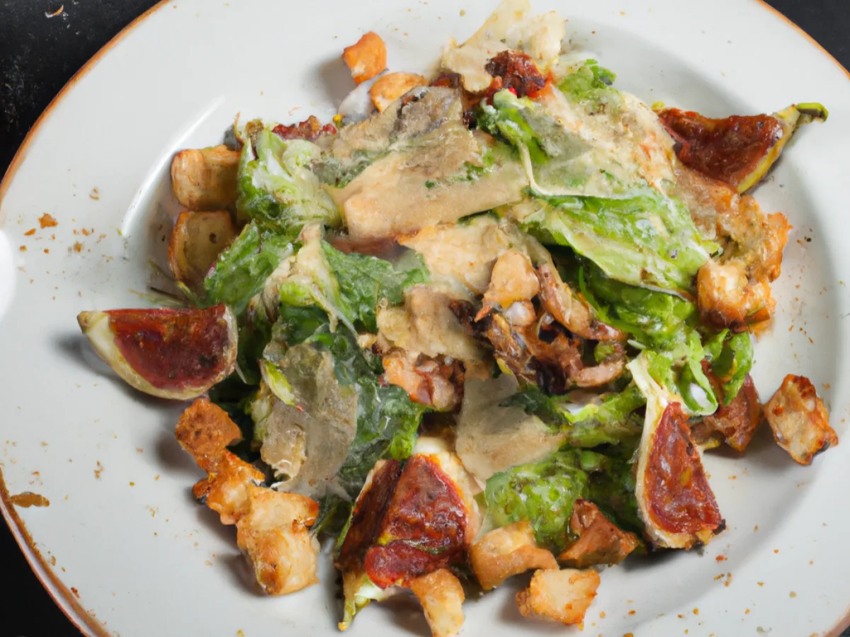 Mo Caesar Salad With BBQ Jackfruit