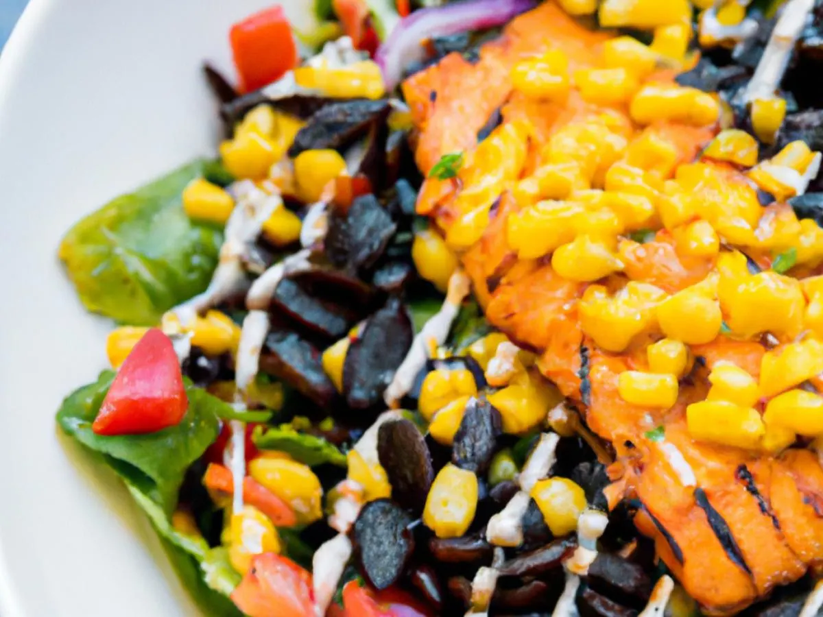Tucson Salad With BBQ Salmon