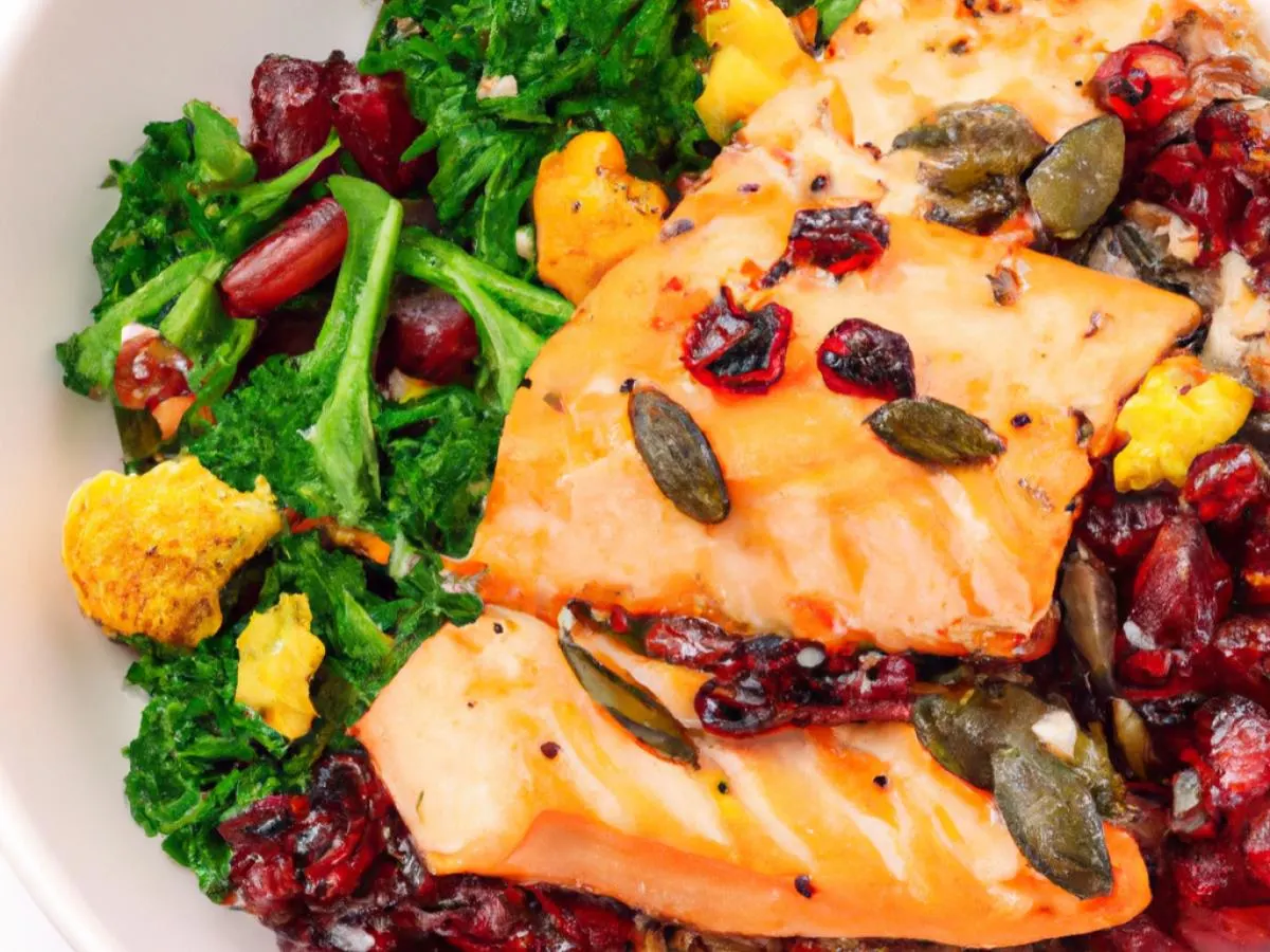 Middle Earth Salad With BBQ Salmon
