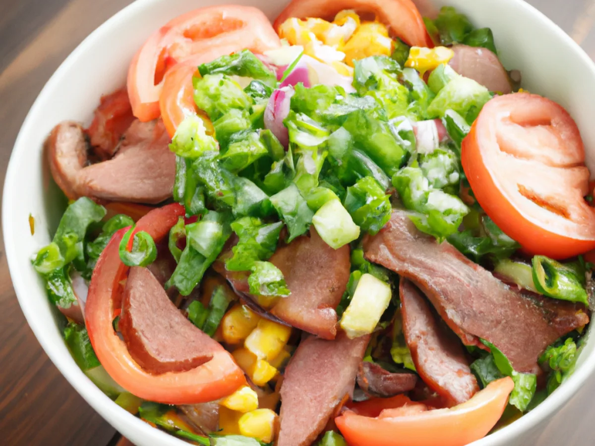 Garden Salad With Brisket