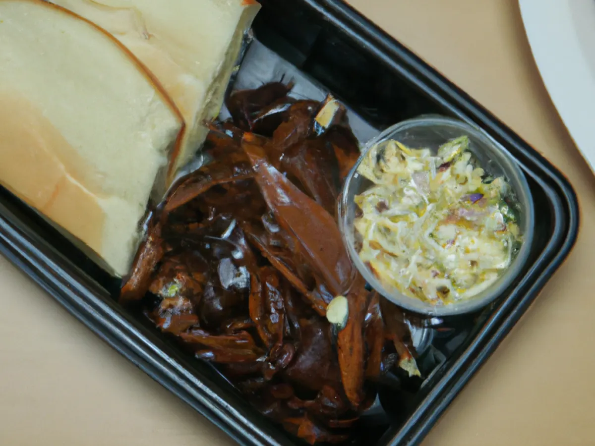 Jackfruit Medley With Tangy Slaw and Potato Salad