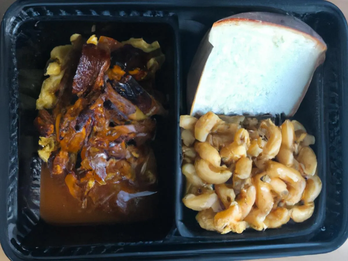 Jackfruit Medley With Mac & Cheese and Garlic Bread