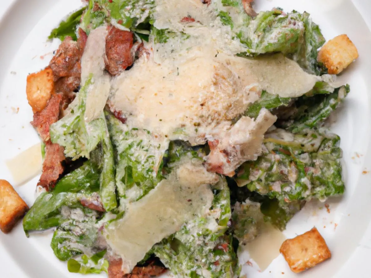 Traditional Caesar Salad With Brisket