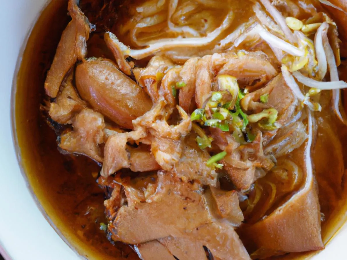 Braised Trotters Rice Noodles-Chili Oil [18 oz]