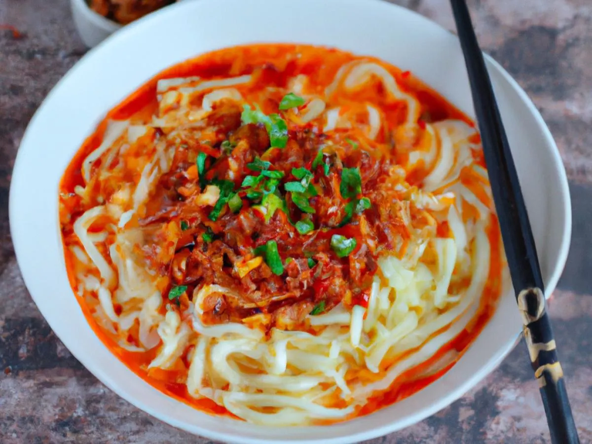 Szechuan Minced Pork Paste Noodle Soup [21 oz]