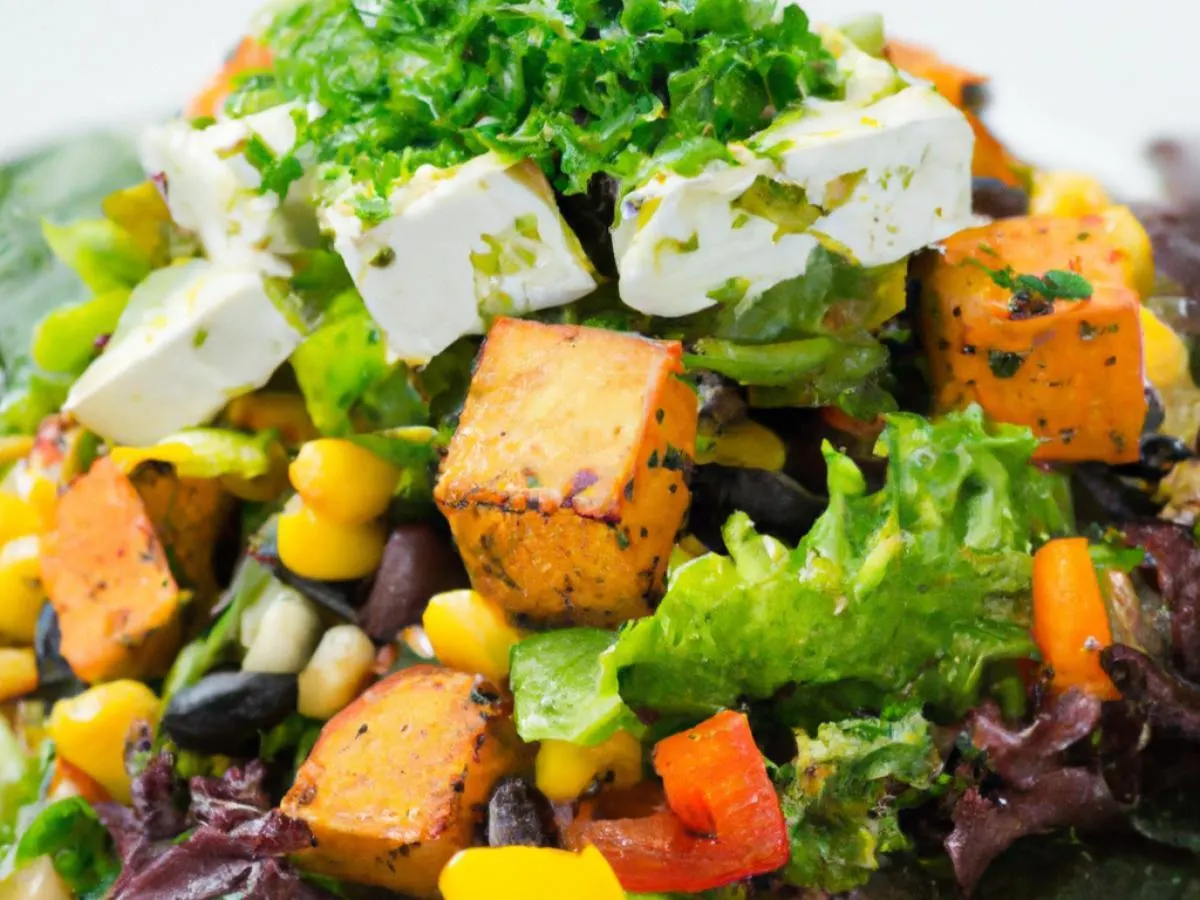 Grilled Tofu Southwest Entree Salad Grilled Tofu Southwest Entree Salad
