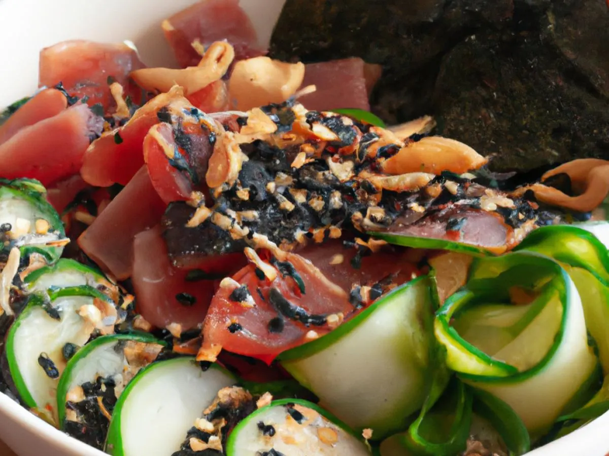 Umami Ahi Salad Bowl (Regular) — Mixed Greens Umami Ahi Salad Bowl (Regular) — Mixed Greens