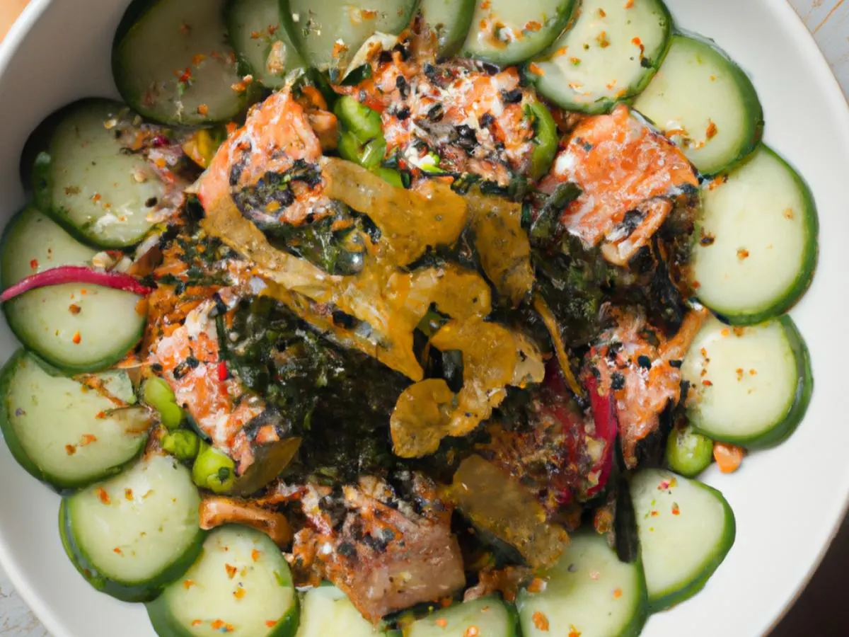Hawaiian Ahi Salad Bowl (Regular) — Mixed Greens Hawaiian Ahi Salad Bowl (Regular) — Mixed Greens