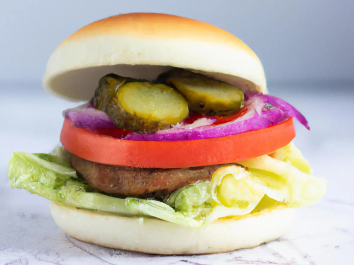 Maverick's Impossible Burger With Side Salad and Balsamic Vinaigrette Maverick's Impossible Burger With Side Salad and Balsamic Vinaigrette