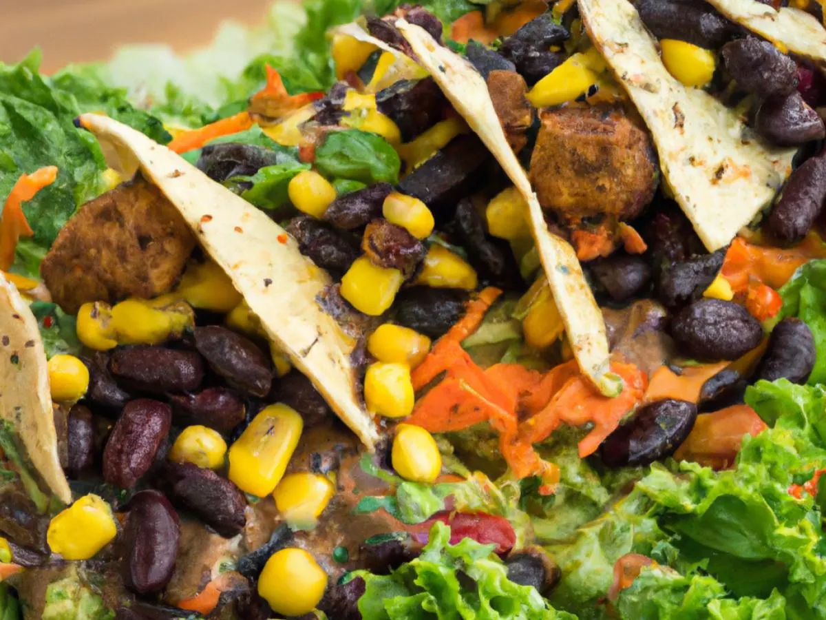 Texacali Salad With Impossible Patty Texacali Salad With Impossible Patty