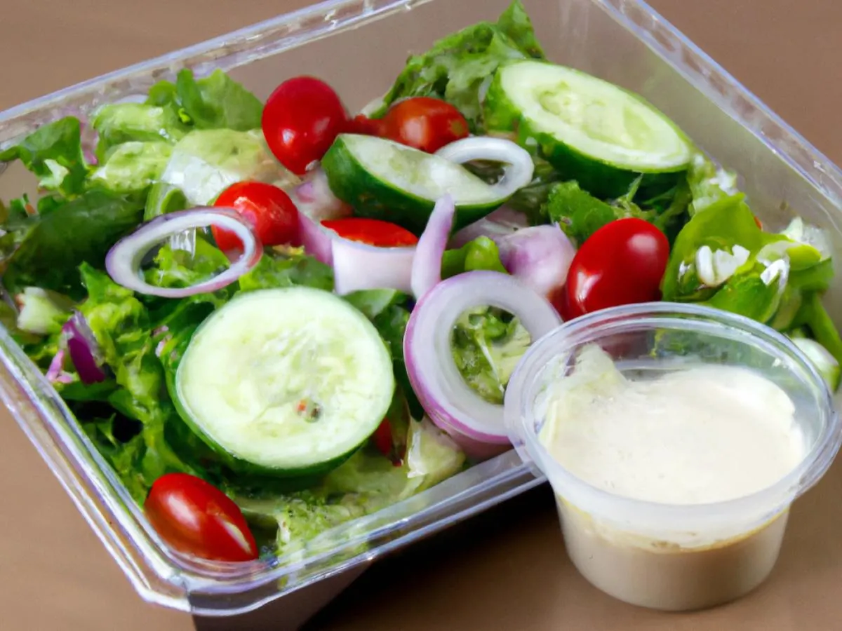 Boxed Side Mixed Green Salad With Ranch Boxed Side Mixed Green Salad With Ranch