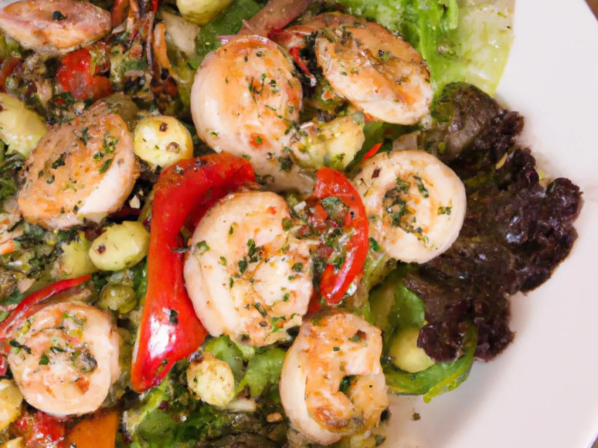 Dairy Free Grilled Shrimp Greek Entree Salad Dairy Free Grilled Shrimp Greek Entree Salad