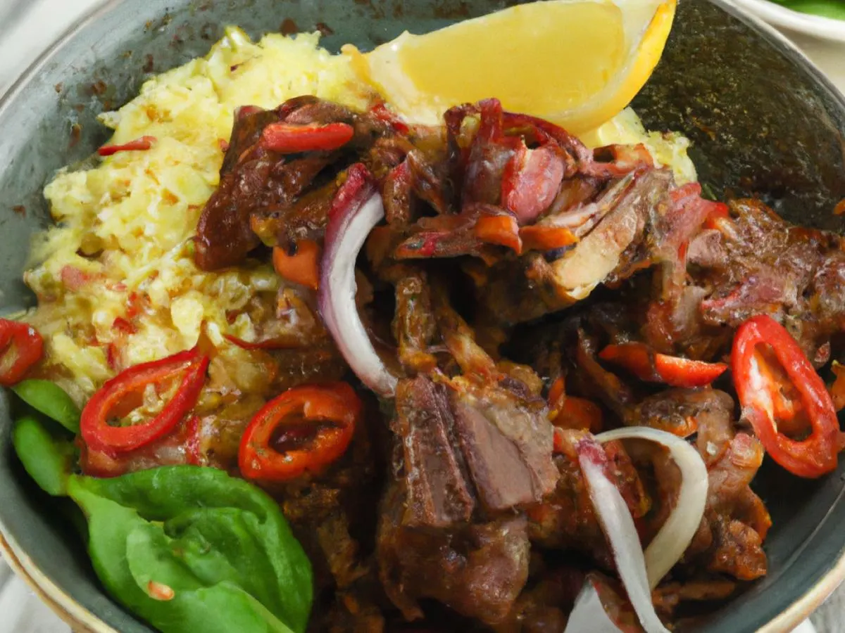 Halal Moroccan Bowl With Spicy Braised Lamb Halal Moroccan Bowl With Spicy Braised Lamb