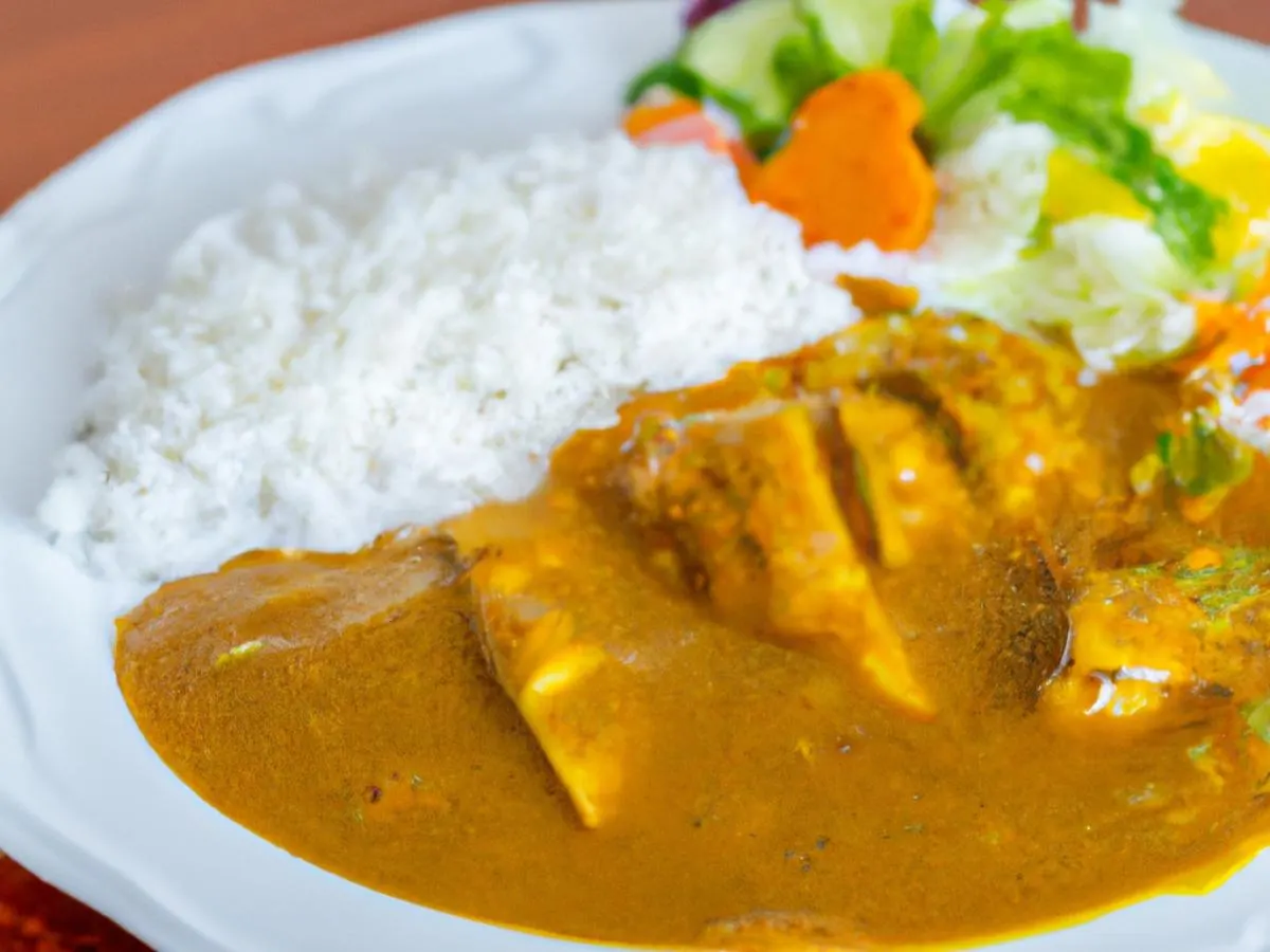 Curry Chicken and Steamed Rice Box Curry Chicken and Steamed Rice Box