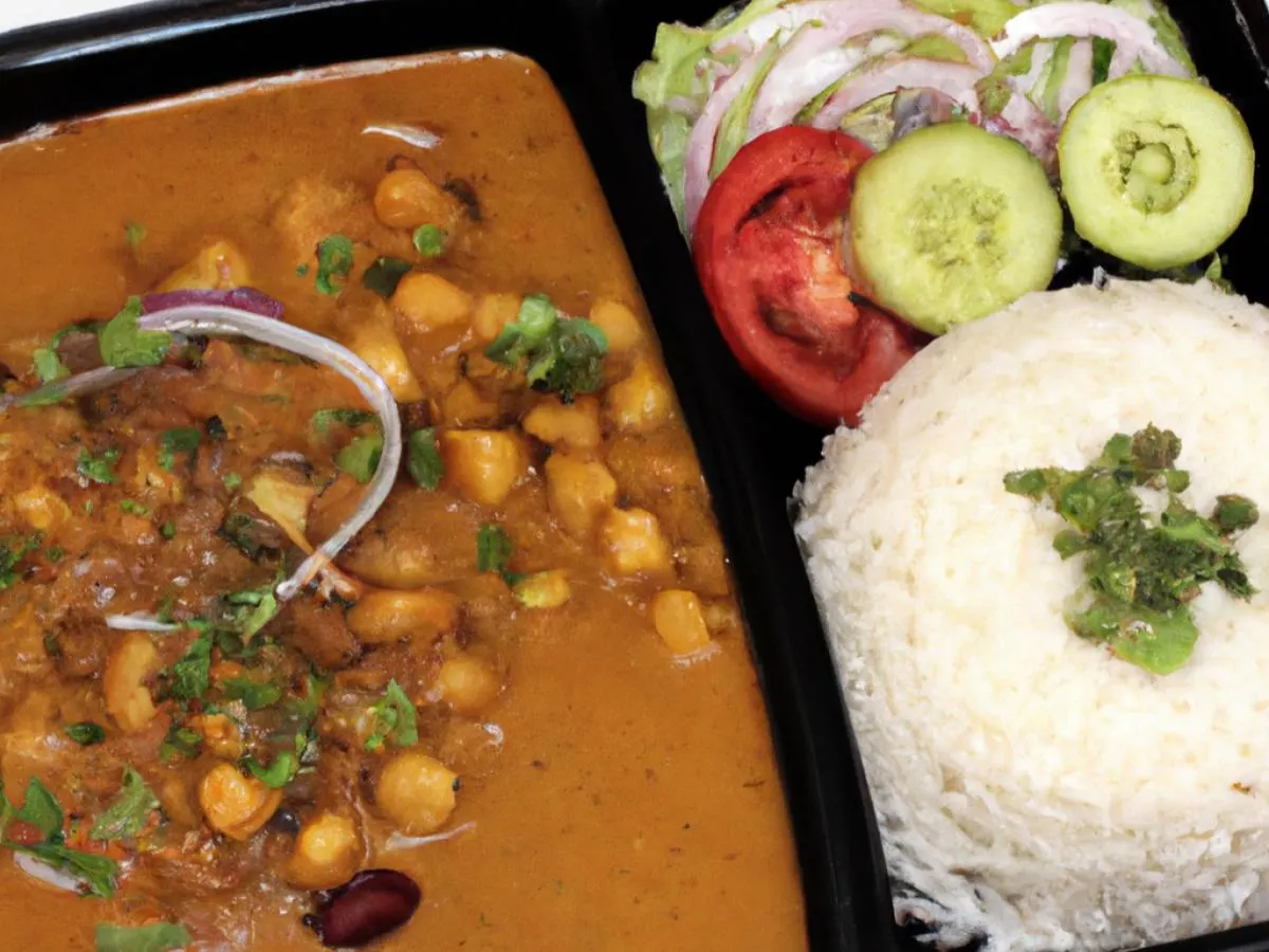 Peshawari Chhole and Rice Box Peshawari Chhole and Rice Box