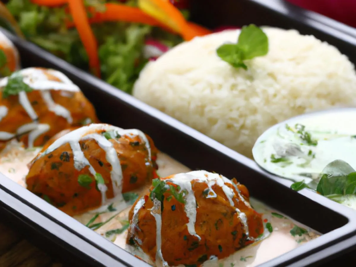 Malai Kofta and Rice Box Malai Kofta and Rice Box