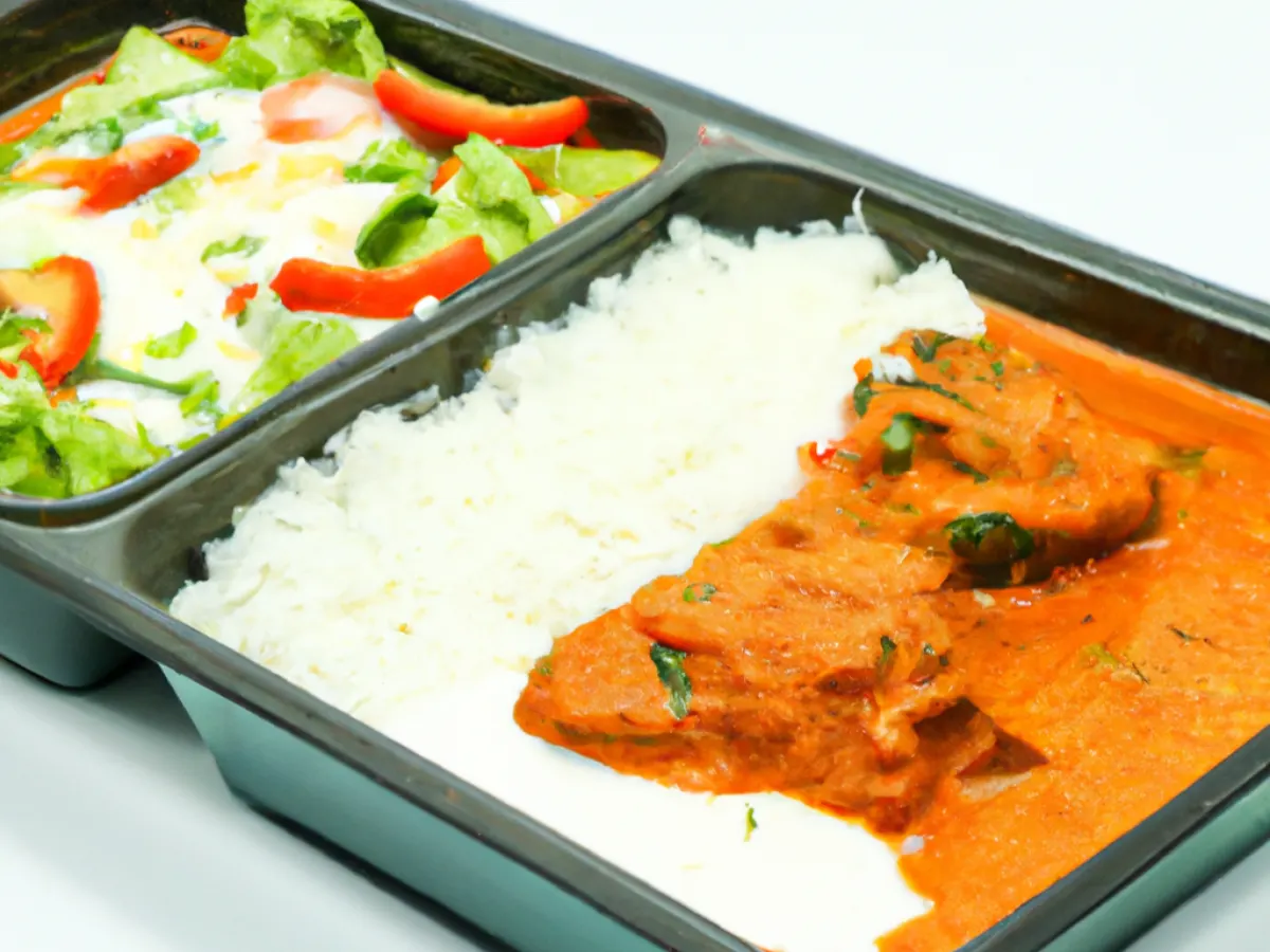 Chicken Curry and Jeera Rice Box Chicken Curry and Jeera Rice Box