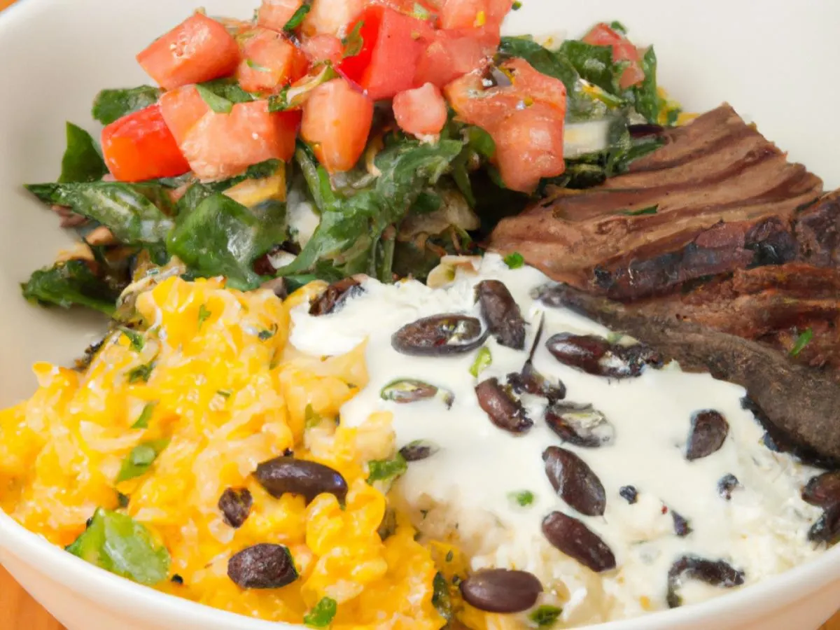 Grilled Steak & Salsa Verde Rice Bowl