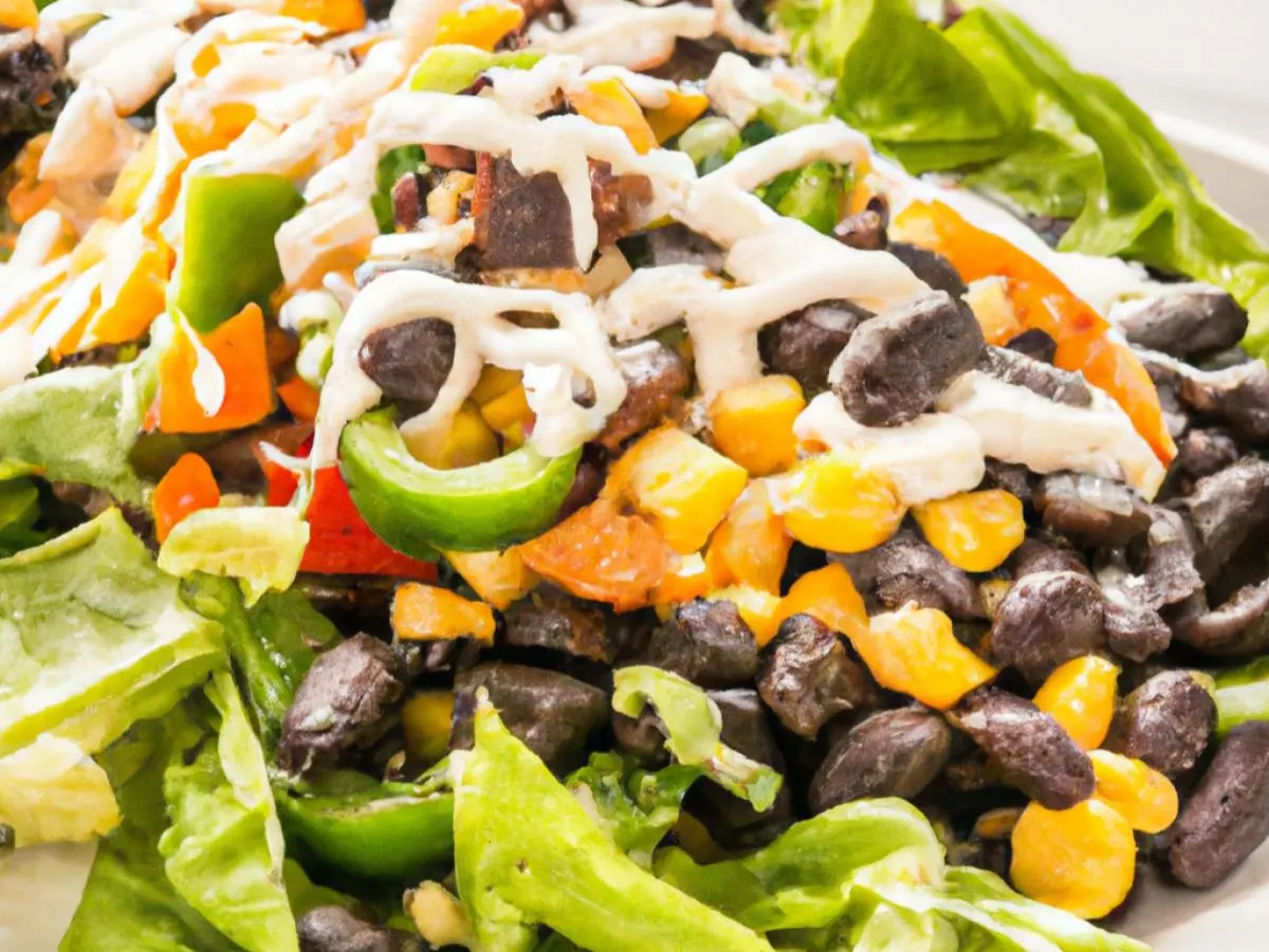 Vegetarian Fajitas Chipotle Salad Bowl