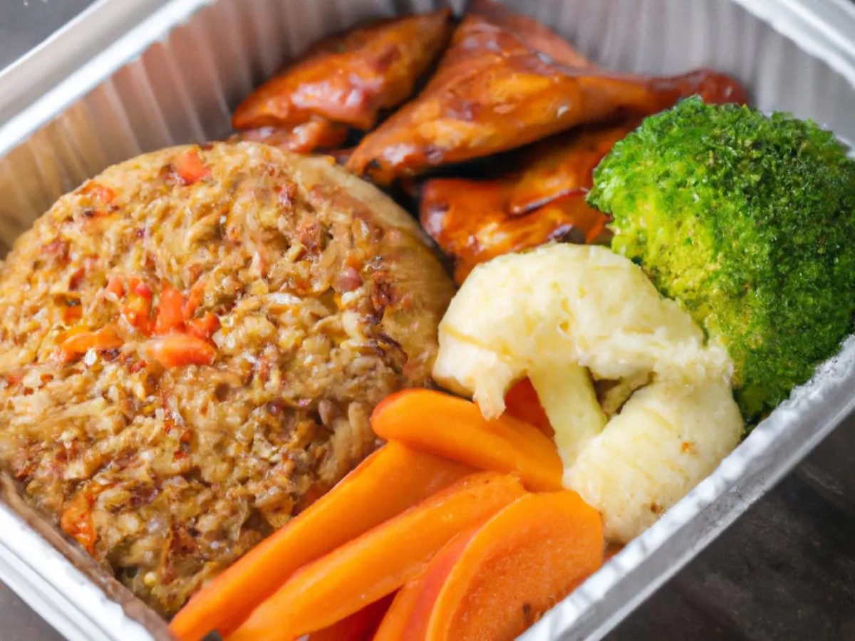 Chicken Adobo with Adobo Fried Rice and Sauteed Vegetables Chicken Adobo with Adobo Fried Rice and Sauteed Vegetables