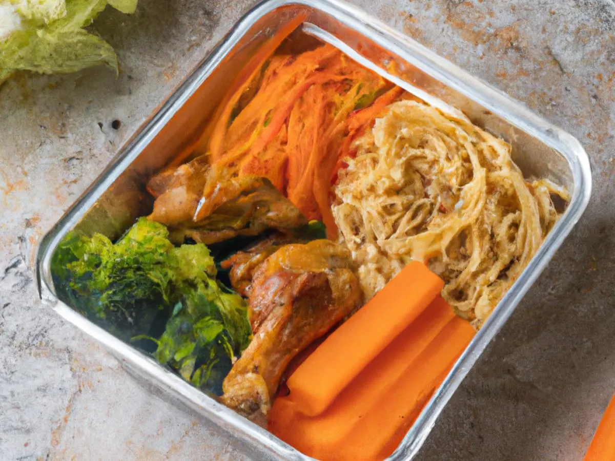Chicken Adobo with Pancit Sotanghon and Sauteed Vegetables Chicken Adobo with Pancit Sotanghon and Sauteed Vegetables