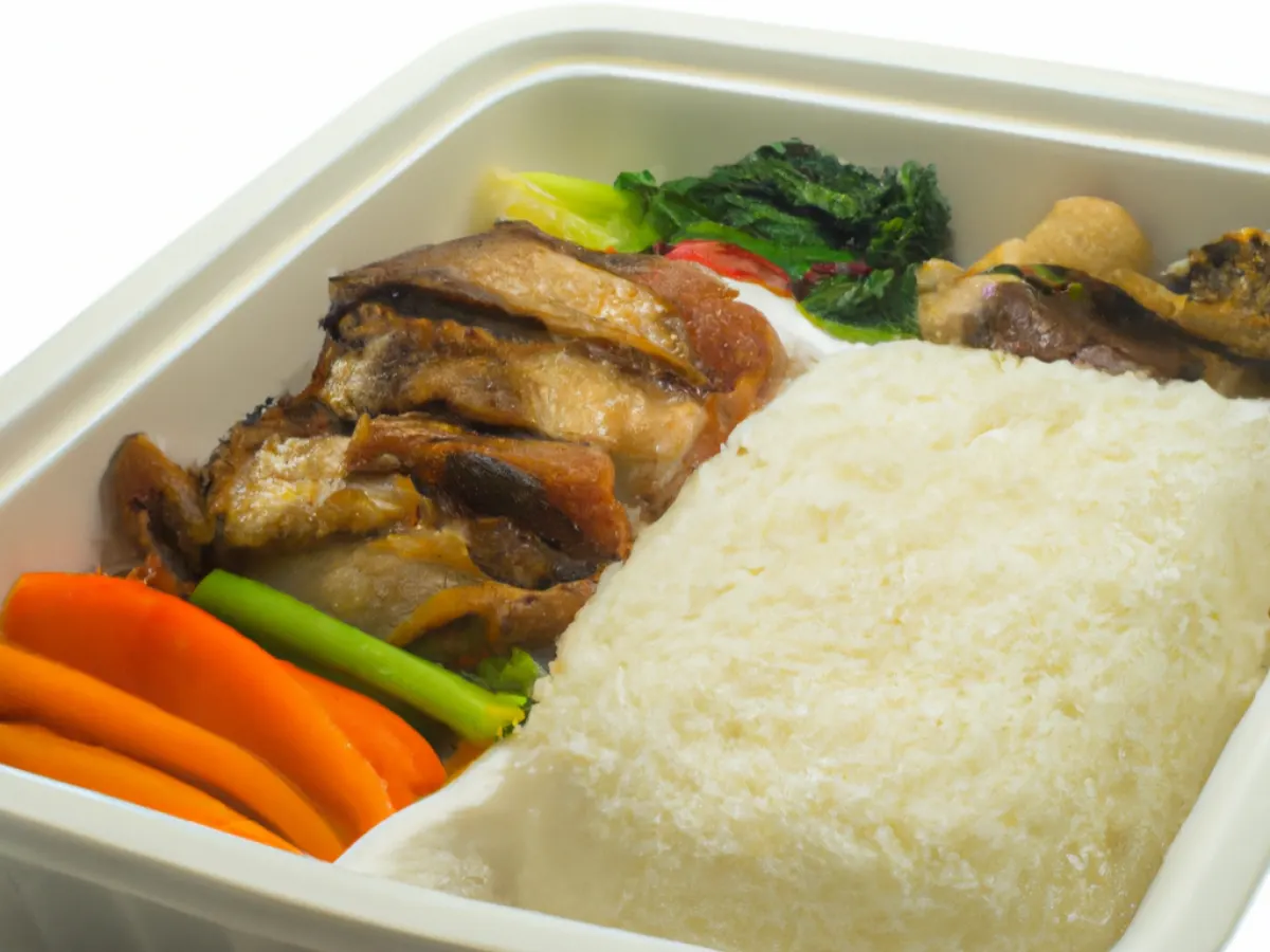 Pork Lechon with Jasmine Rice and Sauteed Vegetables Pork Lechon with Jasmine Rice and Sauteed Vegetables