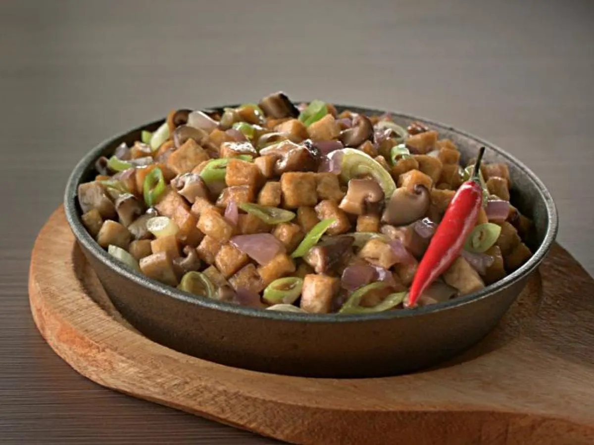 Tofu Mushroom Sisig Tofu Mushroom Sisig