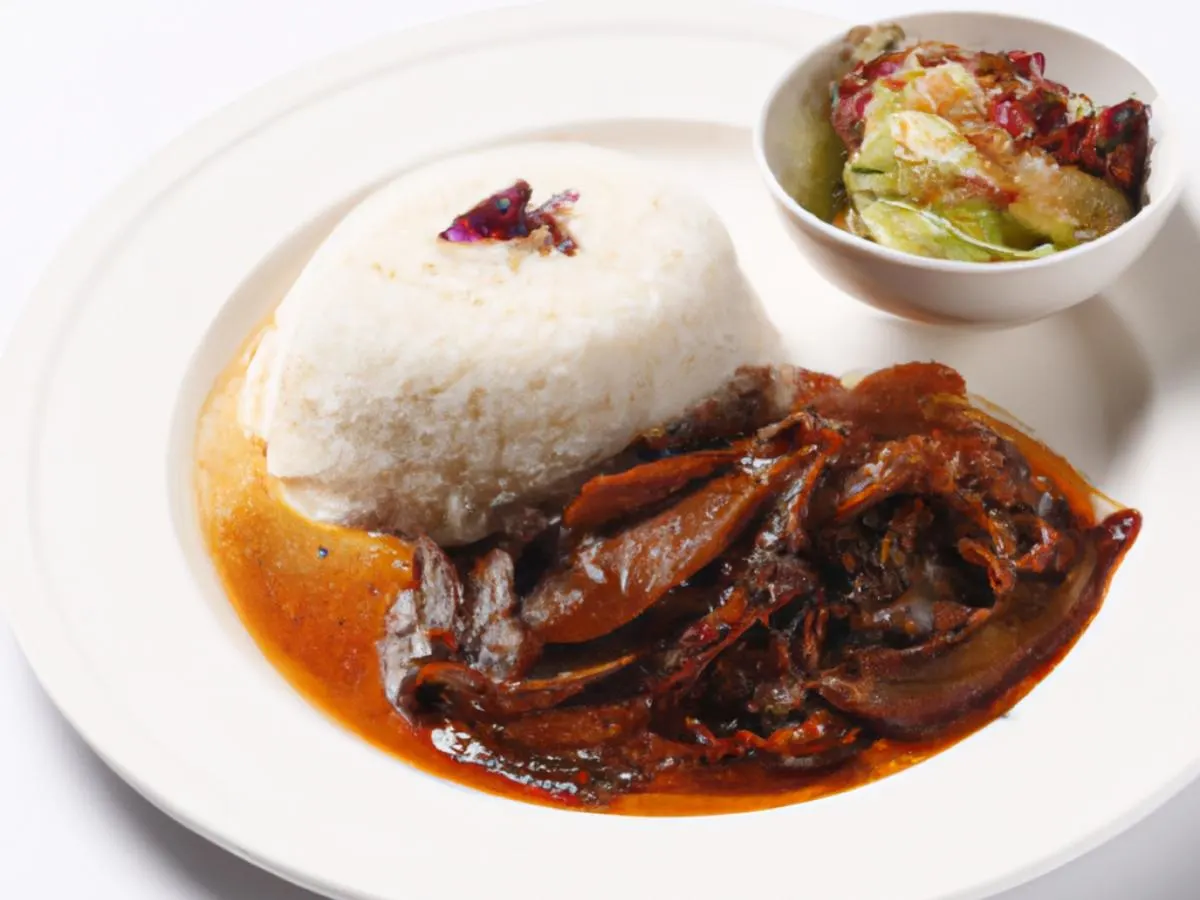 Pig's Intestine in Brown Sauce & Cabbage With Dry Chili served with White Rice Pig's Intestine in Brown Sauce & Cabbage With Dry Chili served with White Rice