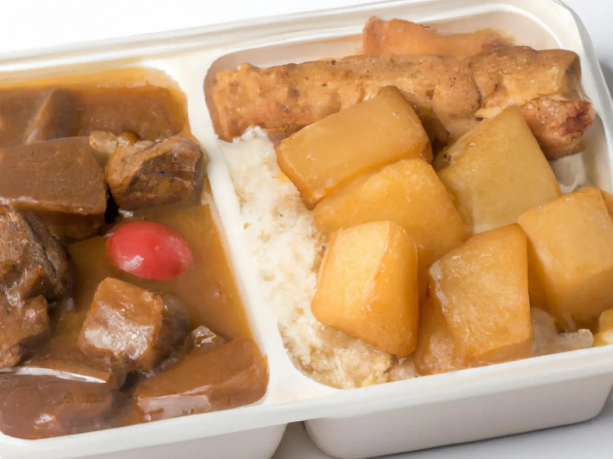 Potato and Pork Rib Stew, Crispy Tofu with White Rice Potato and Pork Rib Stew, Crispy Tofu with White Rice