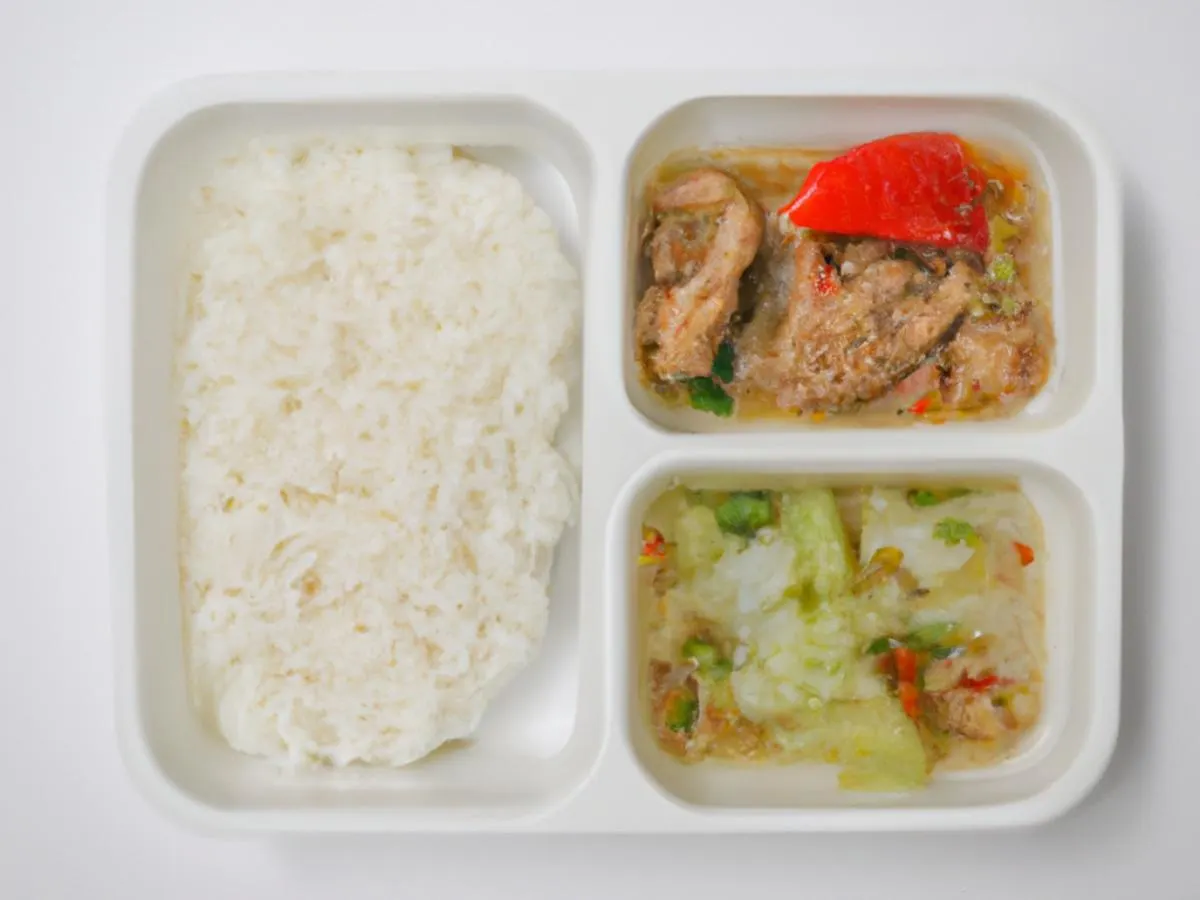 Minced Chicken With Pickled Vegetables, Celery With Dry Chili with White Rice Minced Chicken With Pickled Vegetables, Celery With Dry Chili with White Rice