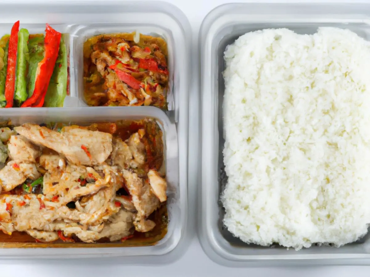 Minced Chicken With Pickled Vegetables, Shredded Pork With Green Pepper with White Rice Minced Chicken With Pickled Vegetables, Shredded Pork With Green Pepper with White Rice