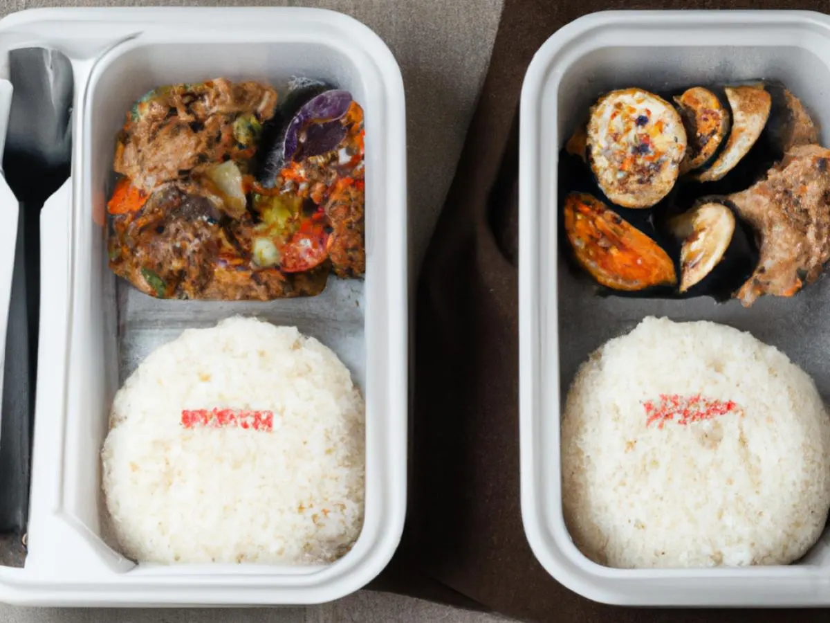 Minced Pork With Eggplant, Minced Chicken With Pickled Vegetables with White Rice Minced Pork With Eggplant, Minced Chicken With Pickled Vegetables with White Rice