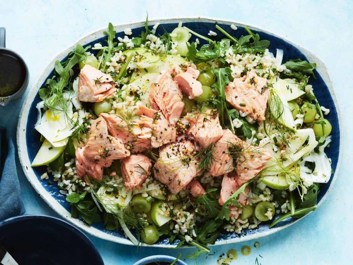 Poached Salmon Salad Poached Salmon Salad