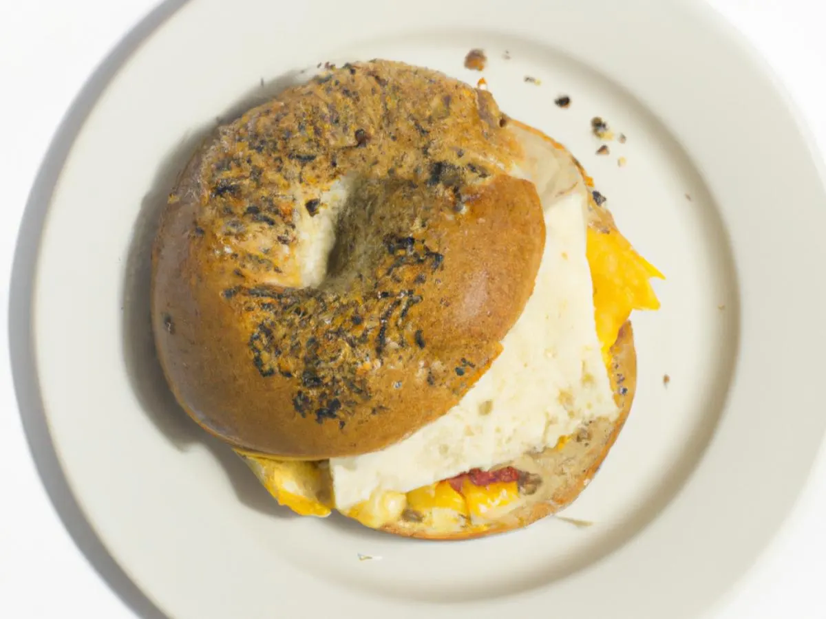 Egg and Cheese Everything Bagel Egg and Cheese Everything Bagel