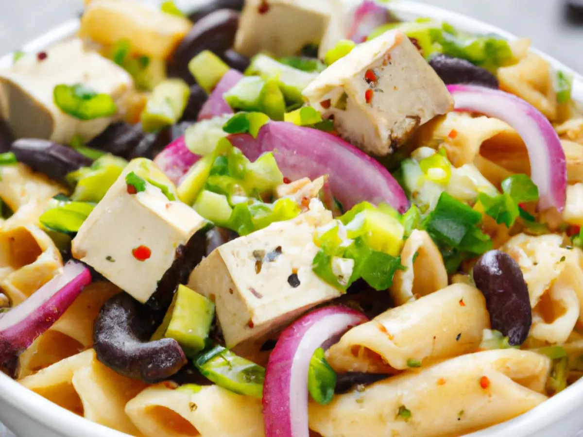 Mexican Corn Pasta Salad With Roasted Tofu Mexican Corn Pasta Salad With Roasted Tofu