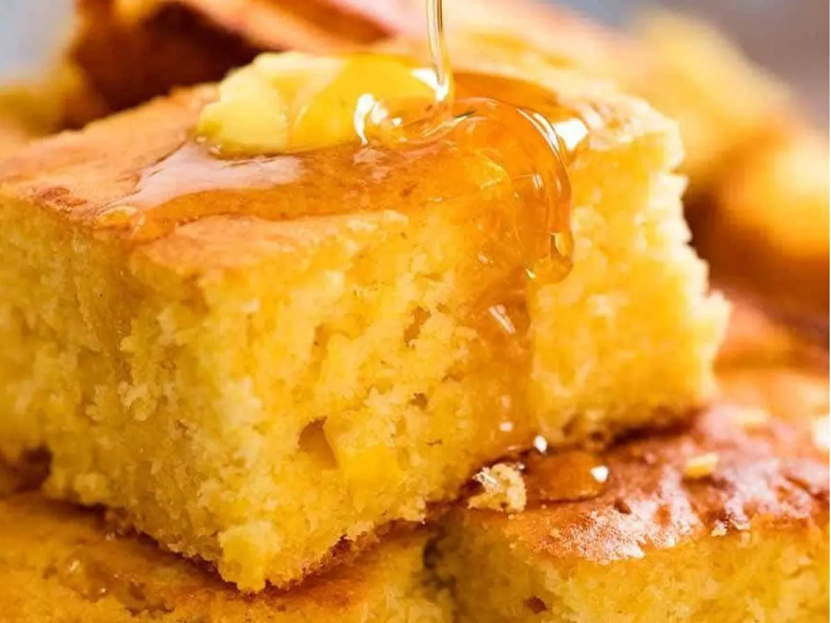 Honey Drizzled Cornbread Honey Drizzled Cornbread
