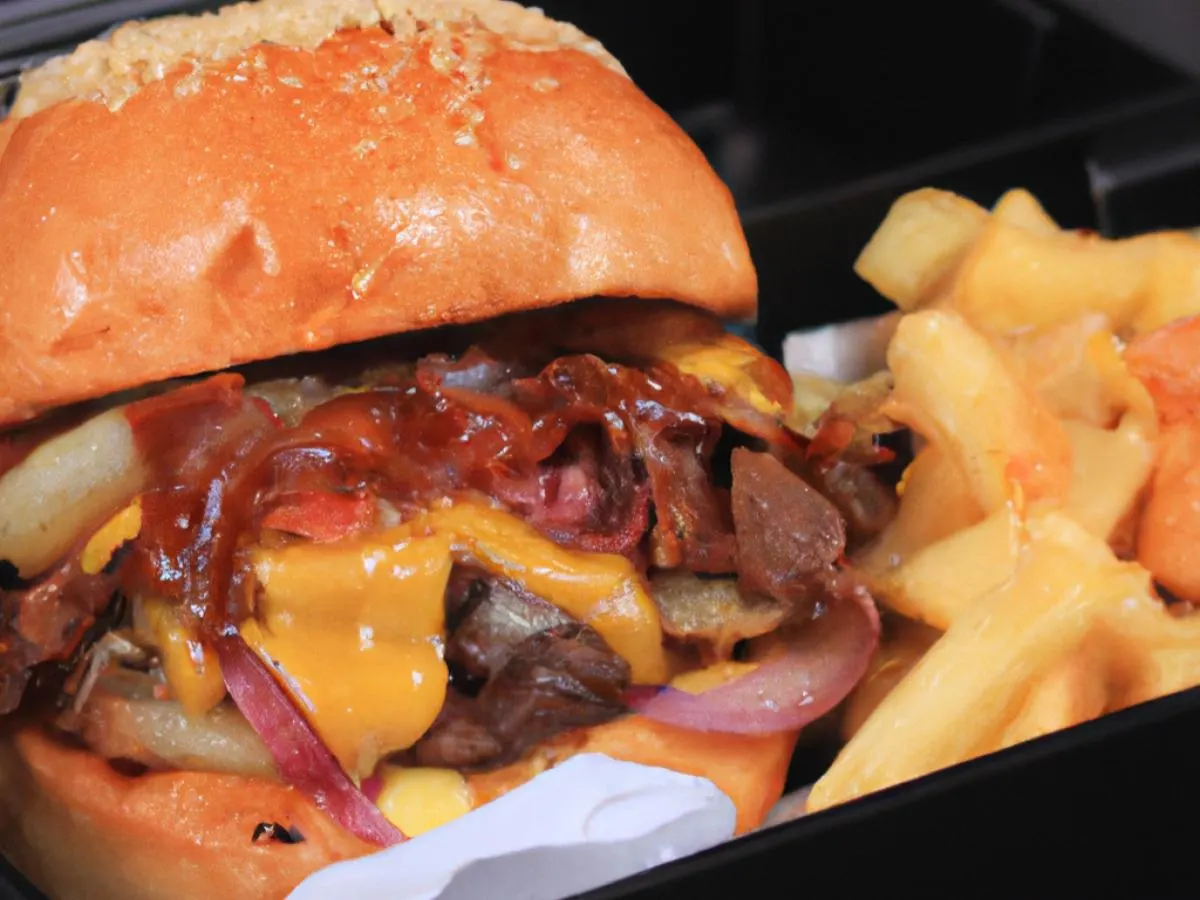 Jammy Situation Burger with Fries Boxed Meal Jammy Situation Burger with Fries Boxed Meal